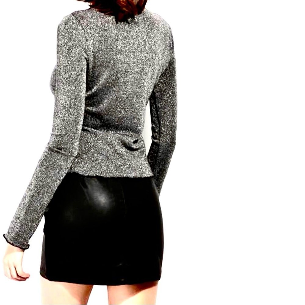 MASA Vegan Leather Zipper Front Skirt - Picture 3 of 6